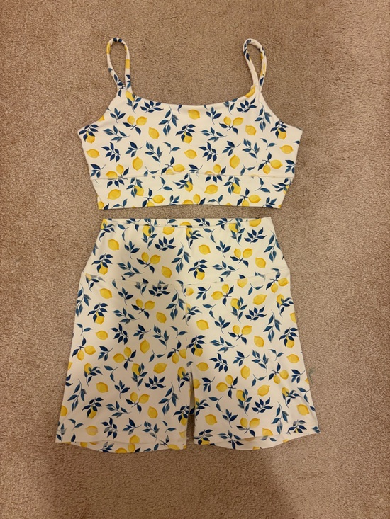 Z Supply Pants - Z SUPPLY Active Lemon Print Set - Size Small Top, Medium Bottoms